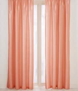 GRACE-sivuverhot, 2/pakk. Vaalea oranssi