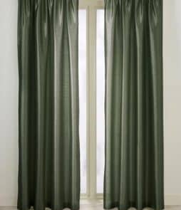 GRACE-sivuverhot, 2/pakk. Oliivinvihreä
