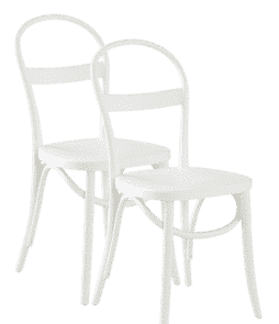 RIPPATS-tuolit, 2/pakk. Valkoinen