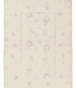SORRENTO-puuvillamatto 140x200 cm Kermanvalkoinen/roosa