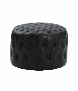 SKENE-rahi, keskikokoinen. Päällystetyt napit Musta/tekonahka