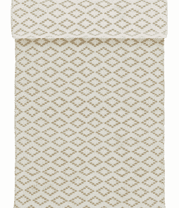 CORTINA-puuvillamatto 70x150 cm Beige/luonnonvalkoinen