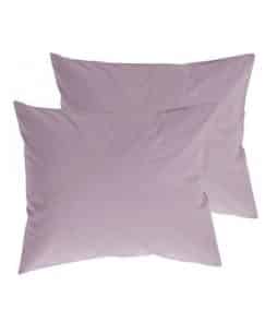 ZACK-tyynyliinat, 2/pakk. ekologista puuvillaa Harmaanliila