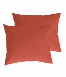 ZACK-tyynyliinat, 2/pakk. ekologista puuvillaa Tumma koralli