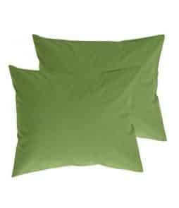 ZACK-tyynyliinat, 2/pakk. ekologista puuvillaa Omenanvihreä