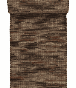 GALLARATE-nahka/juuttimatto 70x100 cm Kahviruskea