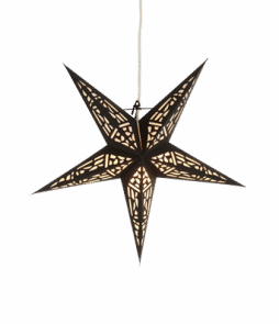 VITRAL-valotähti, 45 cm Musta