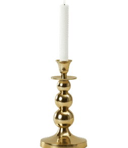TUREHOLM-kynttilänjalka Messinginvärinen