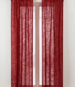 HILDA-sivuverhot, 2/pakk. Punainen