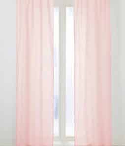 HILDA-sivuverhot, 2/pakk. Puuteriroosa