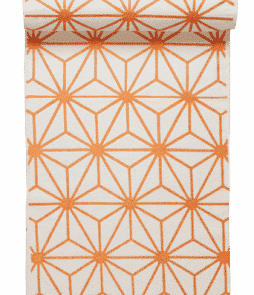 TRIESTE-puuvillamatto 70x150 cm Valkoinen/kupari