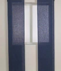 LIV-paneeliverhot tiivistä pellavaa, 2/pakk. Tummansininen