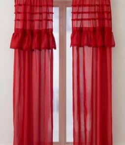 MEMORY-sivuverhot, 2/pakk. Punainen