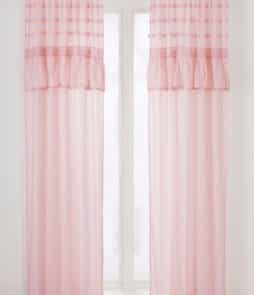 MEMORY-sivuverhot, 2/pakk. Vaalea roosa