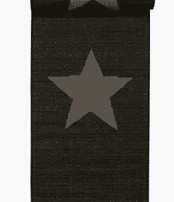 STJÄRNA-bukleematto, 67x250 cm Musta/harmaa