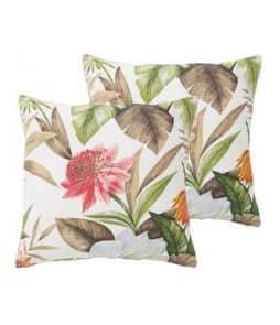 BALI-tyynynpäälliset, 2/pakk. 45x45 cm Valkoinen