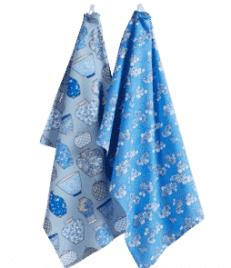 PORCELAIN-keittiöpyyhkeet, 2/pakk. Sininen