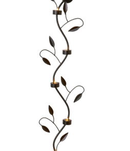 LEAFLIGHT-seinävalaisin, 5 lamppua Musta