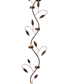 LEAFLIGHT-seinävalaisin, 5 lamppua Ruskea