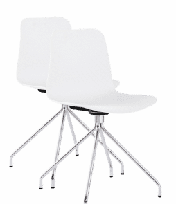 BUALINO-tuolit, 2/pakk. Valkoinen