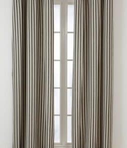 GUSTAV-rengasverhot, 2/pakk. Musta/beige