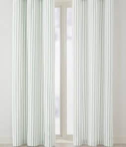 GUSTAV-rengasverhot, 2/pakk. Vaaleanvihreä/valkoinen