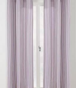 GUSTAV-rengasverhot, 2/pakk. Vaalea liila/valkoinen