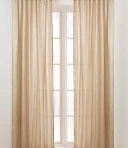 KRISTIN-piilolenkkiverhot, 2/pakk. Vaalea beige