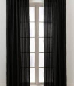 KRISTIN-piilolenkkiverhot, 2/pakk. Musta