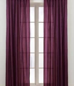 KRISTIN-piilolenkkiverhot, 2/pakk. Munakoisonliila