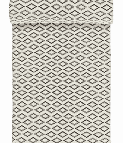 CORTINA-puuvillamatto, 70x200 cm Luonnonvalkoinen/harmaa