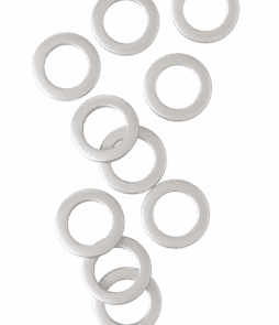 RINGO -verhorenkaat, 10/pakk. Hopeanvärinen