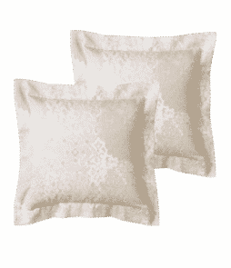 BEVERLY-reunustyynynpäälliset, 2/pakk. 40x40 cm Luonnonvalkoinen