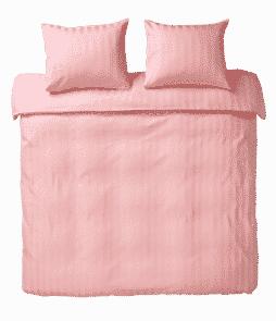 LINJE-pussilakana parisänkyyn Sorbetinroosa