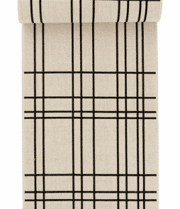 LINJER-bukleematto, 60x110 cm Valkoinen