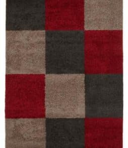 ROOM-ryijymatto, 160x230 cm Viininpun/harmaanruskea