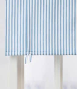 GUSTAV-laskosverho Vaaleansininen/valkoinen