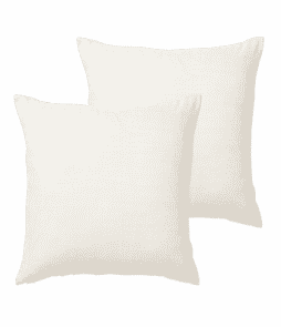 HILDA-tyynynpäälliset, 2/pakk. 45x45 cm Luonnonvalkoinen