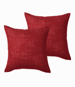 HILDA-tyynynpäälliset, 2/pakk. 45x45 cm Punainen