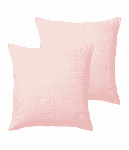 HILDA-tyynynpäälliset, 2/pakk. 45x45 cm Puuteriroosa