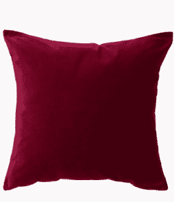 SAMMIE-tyynynpäällinen 50x50 cm Tumma viininpunainen