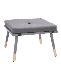 KINNA-penkki, jossa pehmuste Harmaa