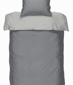 PERCALE-pussilakanasetti, 2 osaa Harmaa/tummanharmaa