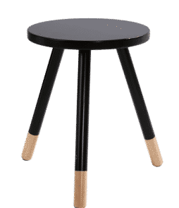 KINNA-jakkara/pöytä ø 35 cm Musta