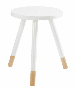 KINNA-jakkara/pöytä ø 35 cm Valkoinen