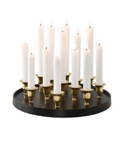 VEDHALL-ljusstake Musta