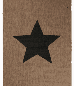 STJÄRNA-bukleematto, 133x190 cm Ruskea/musta