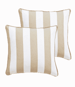 BIANCA-tyynynpäälliset, 2/pakk. 45x45 cm Beige