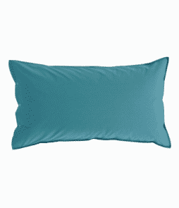 PERCALE-tyynyliina 90x50 cm Petrolinsininen/vaalea petroli