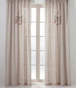 NOELLE-solmimisnauhaverhot, 2/pakk. Beige/monivärinen